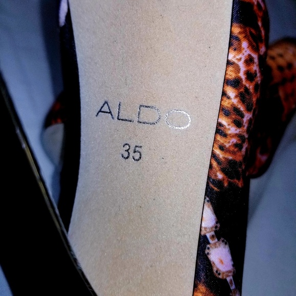 Aldo RARE Platform Satin High Heels - Picture 7 of 8